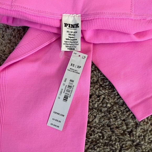 PINK Victoria Secret soft seamless leggings size xs with top - Picture 5 of 6